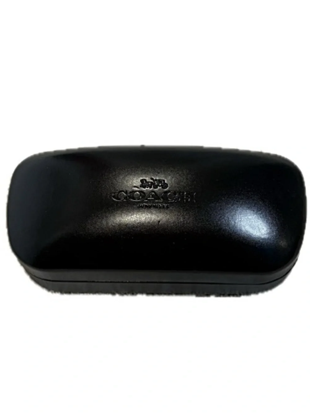 Coach New York Authenic Black Sunglass Hard Case (No Sunglasses) Genuine Holder